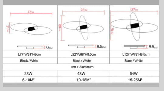 New Hot Remote Controller Modern Led Ceiling Lights For Living Room Bedroom White/Black Dimmable Ceiling Lamp Fixtures