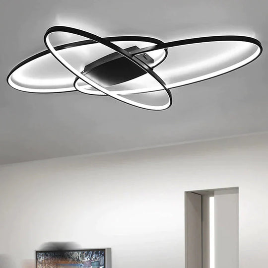 New Hot Remote Controller Modern Led Ceiling Lights For Living Room Bedroom White/Black Dimmable Ceiling Lamp Fixtures