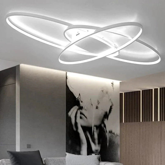 New Hot Remote Controller Modern Led Ceiling Lights For Living Room Bedroom White/Black Dimmable Ceiling Lamp Fixtures