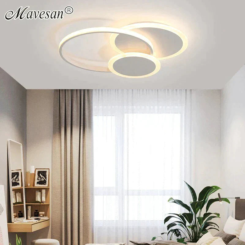 New Led Ceiling Lights Living Room Bedroom Round Square Lighting Fixtures Dimmable Modern Dome Lamps