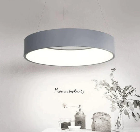 New LED Simple Pendant Lights Lamp For Living Room  Lustre Pendant Lights 3 Round Shape Pendant Ceiling Fixtures