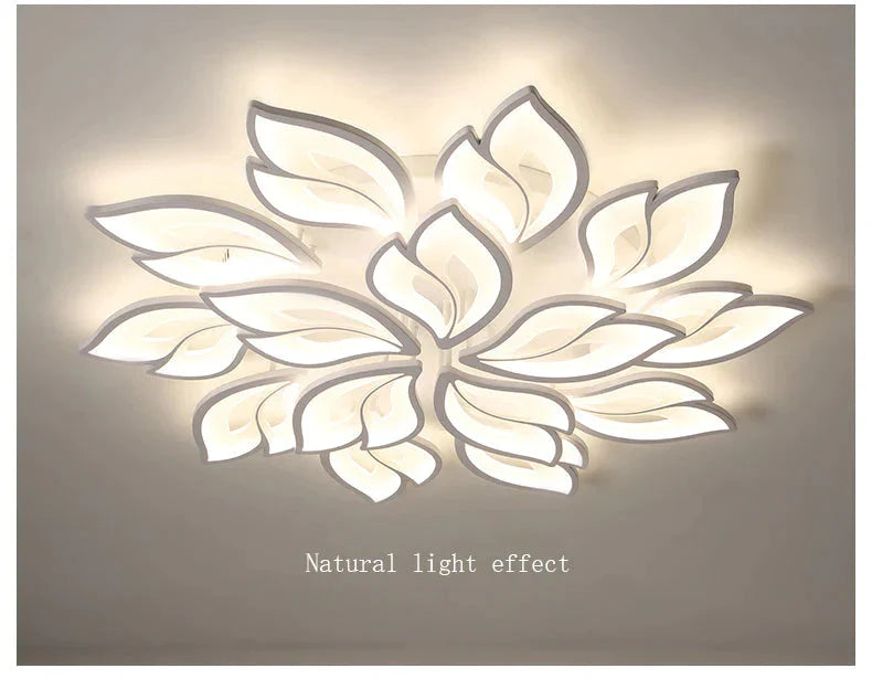 New LEDs Chandelier Modern Flowers For Living Room Bedroom Remote Control/APP Support Home Design Lighting Fixtures