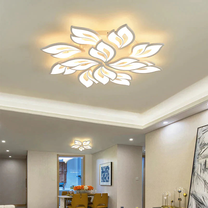 New LEDs Chandelier Modern Flowers For Living Room Bedroom Remote Control/APP Support Home Design Lighting Fixtures