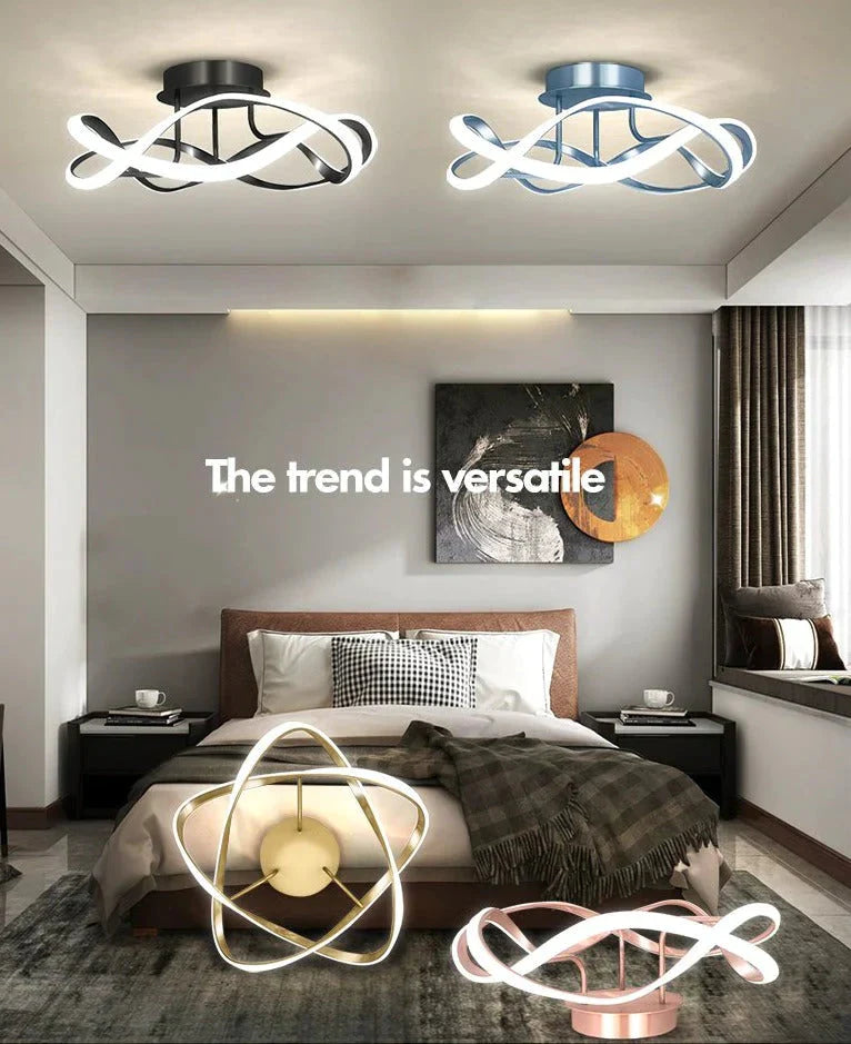 New Light Luxury Bedroom Lamp Room Ceiling Lamp