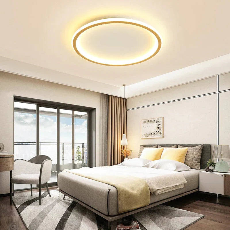 New modern black,white ultra-thin led ceiling light rectangular, round bedroom lamp living room lamp led ceiling lamp