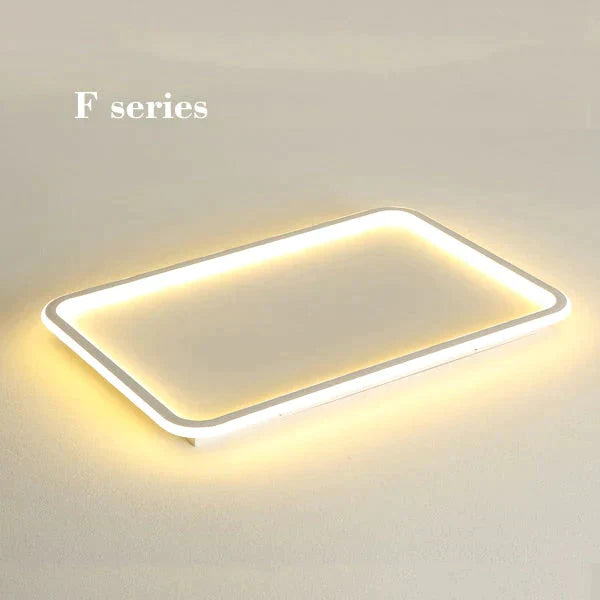 New Modern Black White Ultra-Thin Led Ceiling Light Rectangular Round Bedroom Lamp Living Room