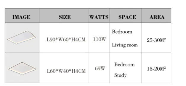 New modern black,white ultra-thin led ceiling light rectangular, round bedroom lamp living room lamp led ceiling lamp