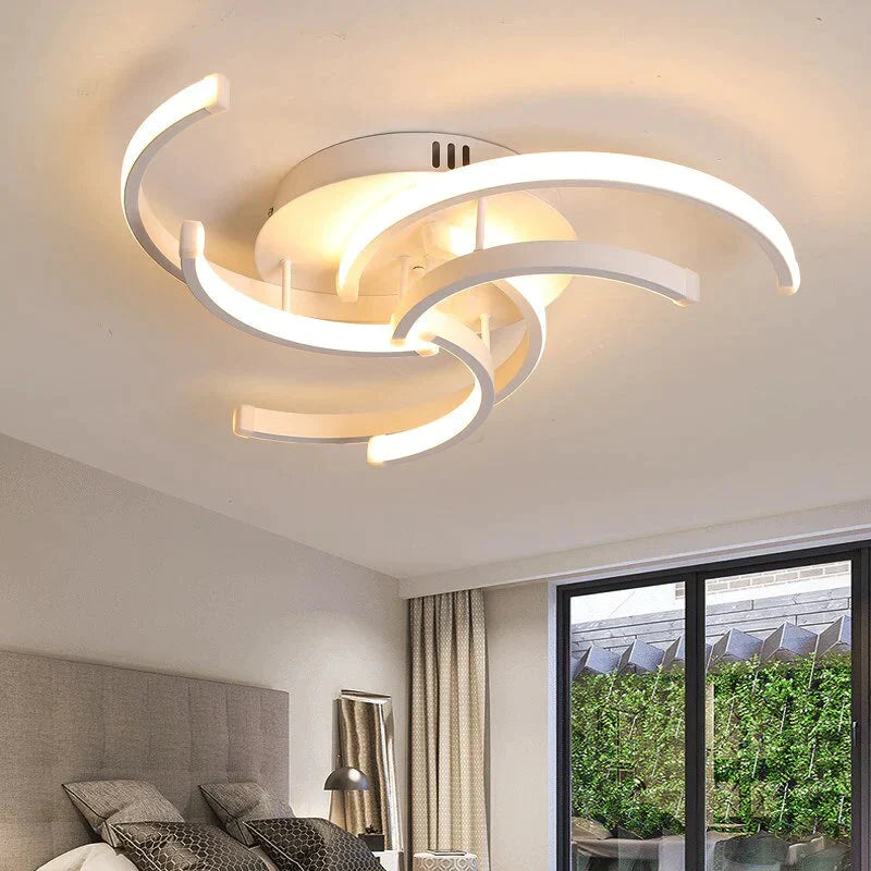 New Modern Led Ceiling Light For Living Room Bedroom White Color Dimmable With Remote Lighting Lamp Lamparas De Techo