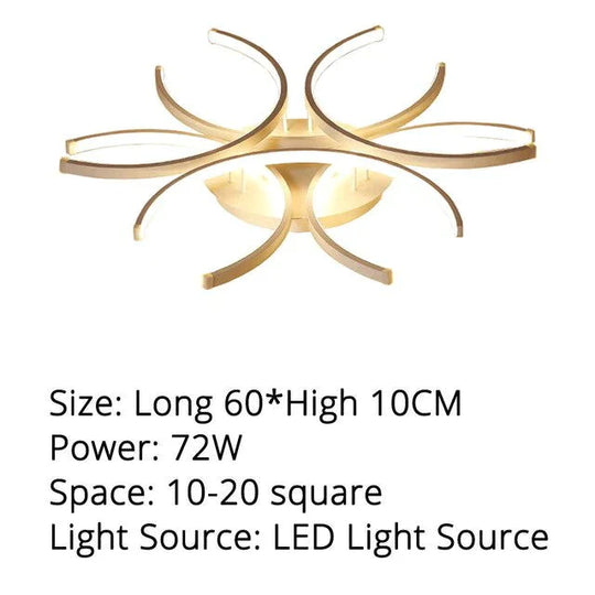 New Modern Led Ceiling Light For Living Room Bedroom White Color Dimmable With Remote Lighting Lamp Lamparas De Techo