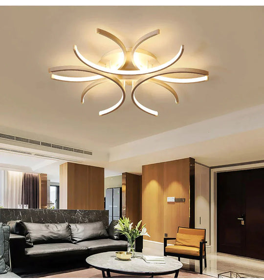 New Modern Led Ceiling Light For Living Room Bedroom White Color Dimmable With Remote Lighting Lamp Lamparas De Techo