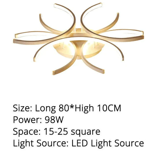 New Modern Led Ceiling Light For Living Room Bedroom White Color Dimmable With Remote Lighting Lamp Lamparas De Techo