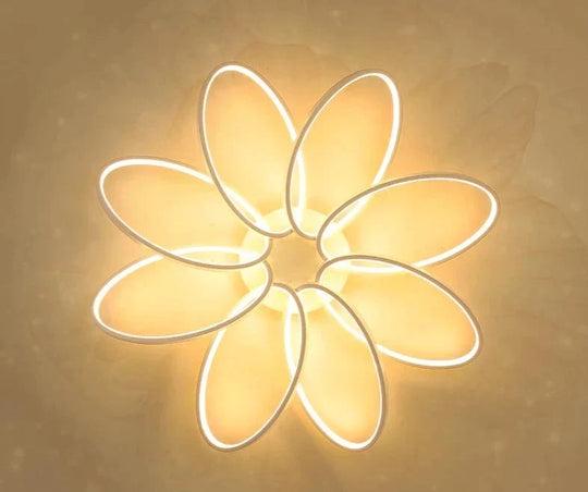 New Petal Ceiling Lamp Led Creative Flower Living Room Simple Modern Warm Light In The Bedroom