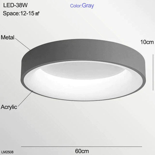 Nora - LED Ceiling Light Bedroom Modern Panel Lamp Lighting Fixture Living Room Ceiling Lamp Kitchen Surface Mount Flush Remote Control