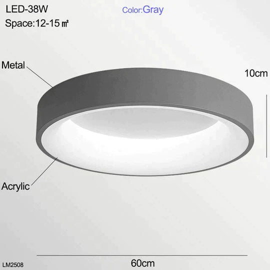 Nora - Led Ceiling Light Bedroom Modern Panel Lamp Lighting Fixture Living Room Kitchen Surface