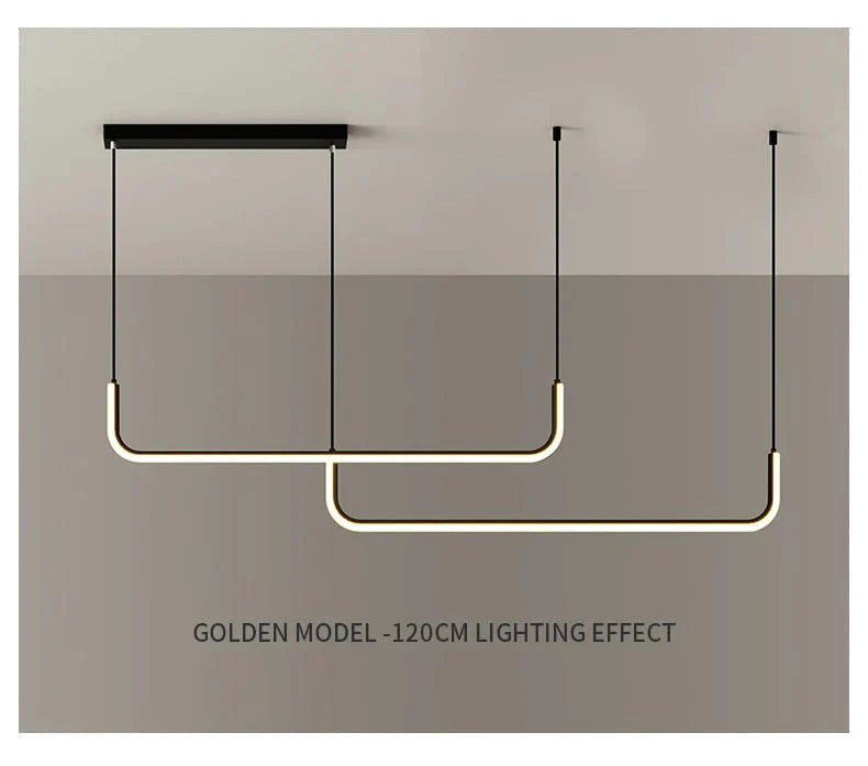 Nora - Linear LED Ceiling Chandelier