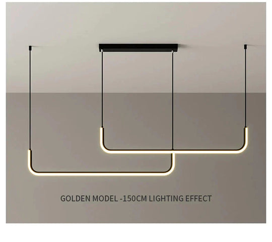 Nora - Linear LED Ceiling Chandelier