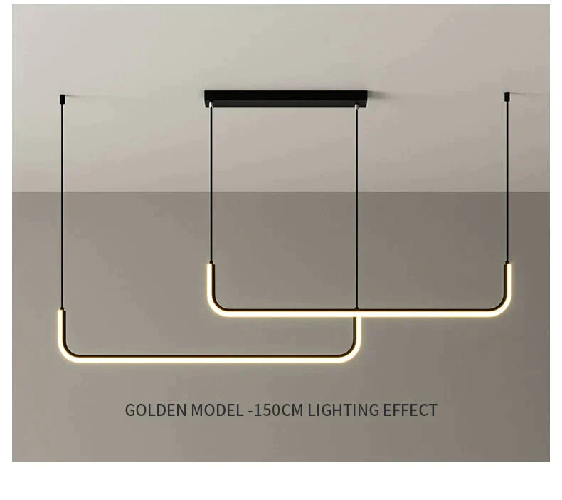 Nora - Linear Led Ceiling Chandelier