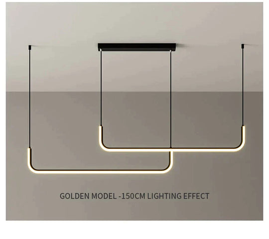 Nora - Linear Led Ceiling Chandelier