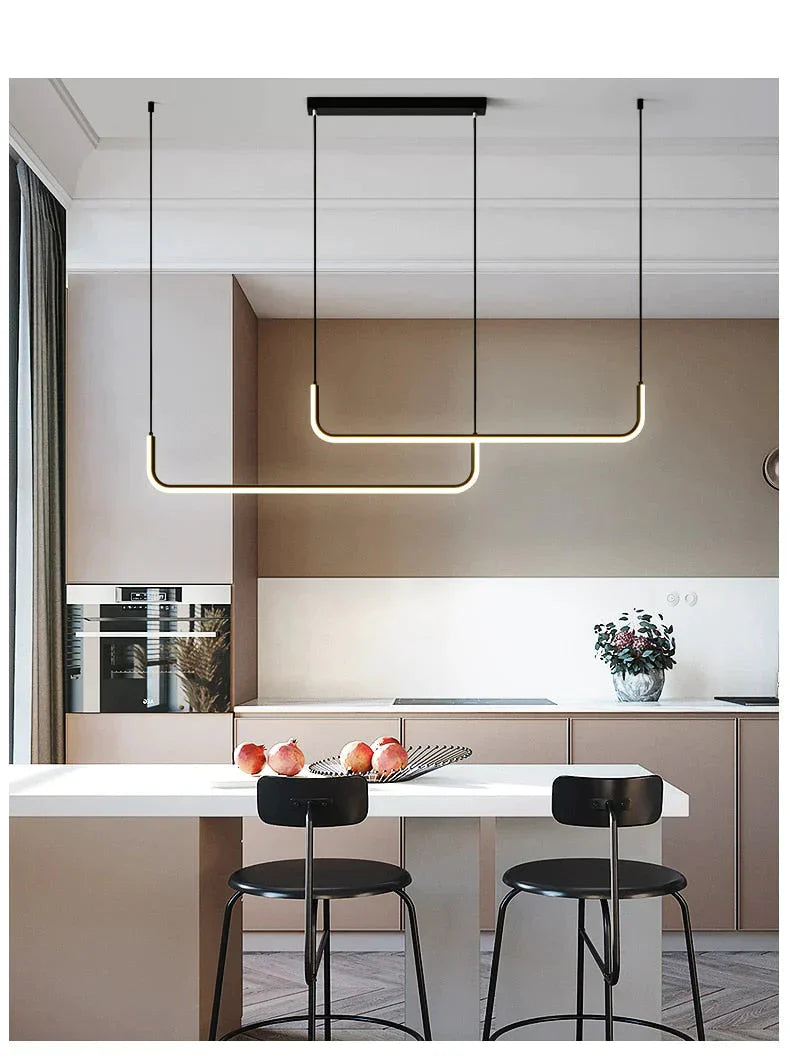 Nora - Linear LED Ceiling Chandelier