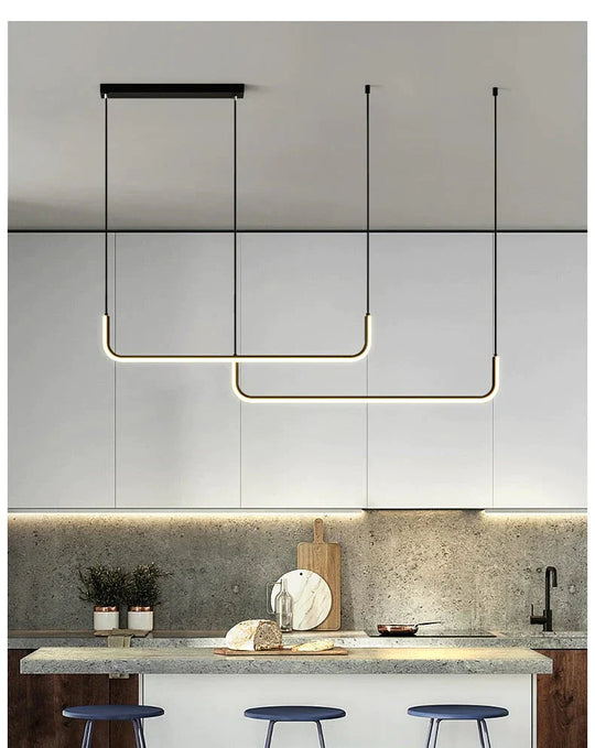 Nora - Linear LED Ceiling Chandelier