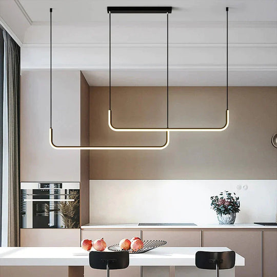 Nora - Linear LED Ceiling Chandelier