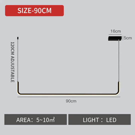 Nora - Linear Led Ceiling Chandelier