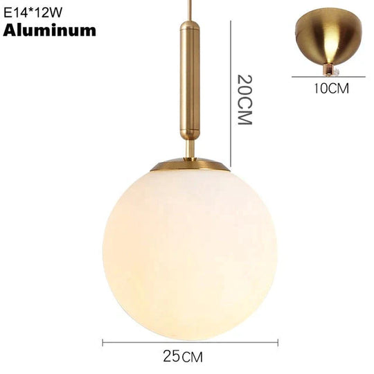 Nordic Brass Aluminum Modern Pendant Light Loft Hanging Lamps Bedside Hanging Lamp Kitchen Suspension Pendant Lamps