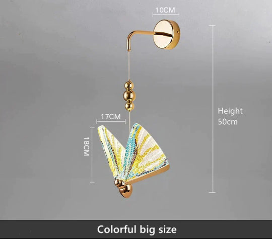 Nordic Butterfly Led Wall Light for Bedroom