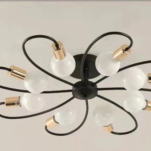 Nordic Chandelier Creative Industrial Style Modern Simple Personality Living Room Lamp Bedroom Restaurant Clothing Store Elbow Ceiling Lamp