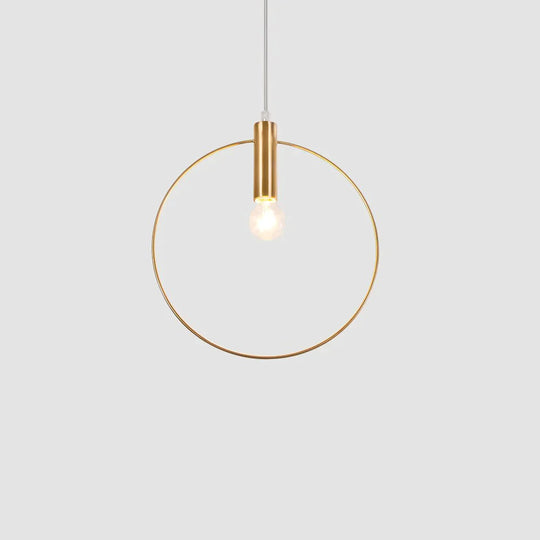 Nordic Circular Ring Pendant Lights Modern Handlamp For Restaurant Living Room Bar E14 LED Industrial Pendant Lamps Luminaire