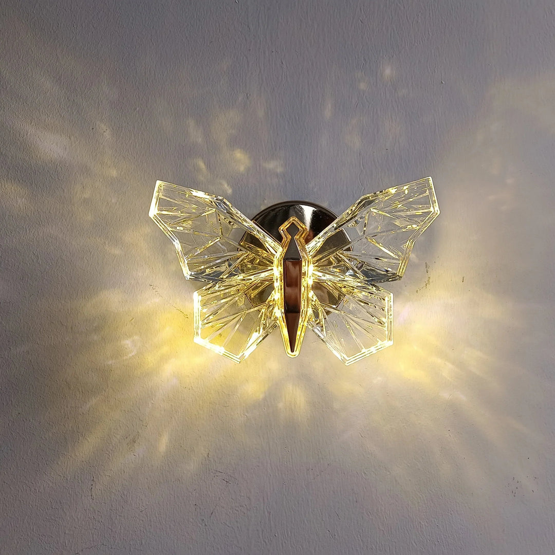 Nordic Creative Luxury Butterfly Wall Lamp For Bedroom Living Room Lighting Wall Lamp