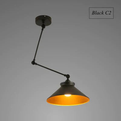 Nordic DIY Personality  Pendant Lights  Folding Iron Lamp Hanging Lamp Bedroom Study Bar Restaurant  Creative Adjustable  Lights