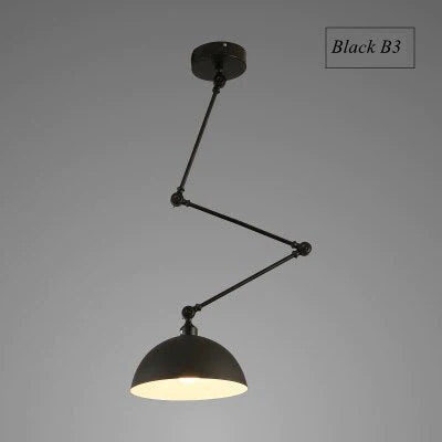 Nordic DIY Personality  Pendant Lights  Folding Iron Lamp Hanging Lamp Bedroom Study Bar Restaurant  Creative Adjustable  Lights