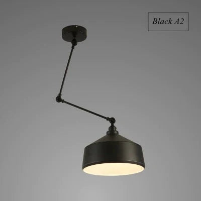 Nordic DIY Personality  Pendant Lights  Folding Iron Lamp Hanging Lamp Bedroom Study Bar Restaurant  Creative Adjustable  Lights