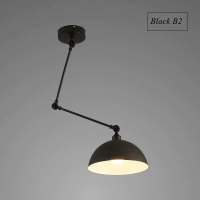 Nordic DIY Personality  Pendant Lights  Folding Iron Lamp Hanging Lamp Bedroom Study Bar Restaurant  Creative Adjustable  Lights