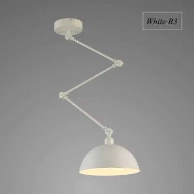 Nordic DIY Personality  Pendant Lights  Folding Iron Lamp Hanging Lamp Bedroom Study Bar Restaurant  Creative Adjustable  Lights