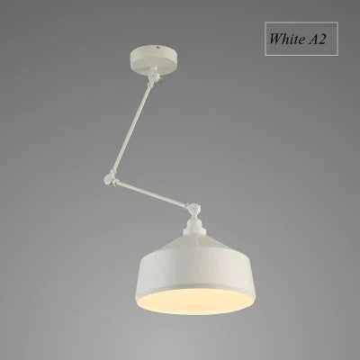 Nordic DIY Personality  Pendant Lights  Folding Iron Lamp Hanging Lamp Bedroom Study Bar Restaurant  Creative Adjustable  Lights