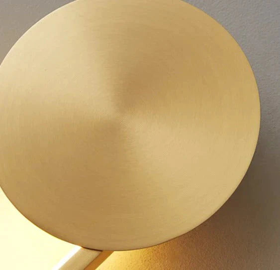 Nordic Gold Pure Copper Bedroom Wall Lamp