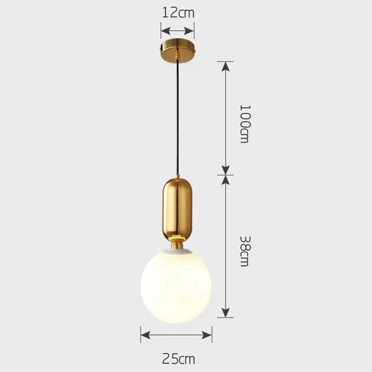 Nordic LED Pendant Lights Frosted Glass Industrial Handin Pendant Lamp Modern Bedroom Hanglamp Living Room Suspension Luminaire