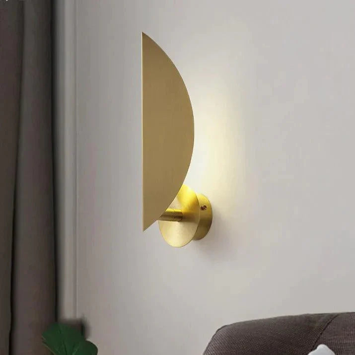 Nordic Lighting All Copper Wall Lamp Bedroom Room Bedside Lamp Simple Living Room Corridor Lamp Creative Light Luxury Study Lamp