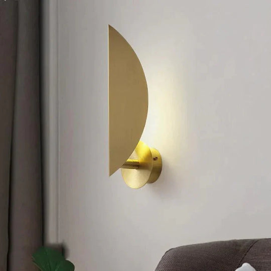 Nordic Lighting All Copper Wall Lamp Bedroom Room Bedside Lamp Simple Living Room Corridor Lamp Creative Light Luxury Study Lamp