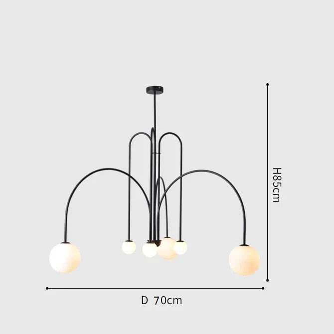 Nordic minimalist living room restaurant lamp creative personality study cafe clothing store art chandelier