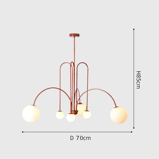 Nordic minimalist living room restaurant lamp creative personality study cafe clothing store art chandelier