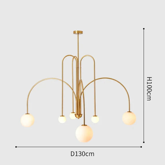 Nordic minimalist living room restaurant lamp creative personality study cafe clothing store art chandelier