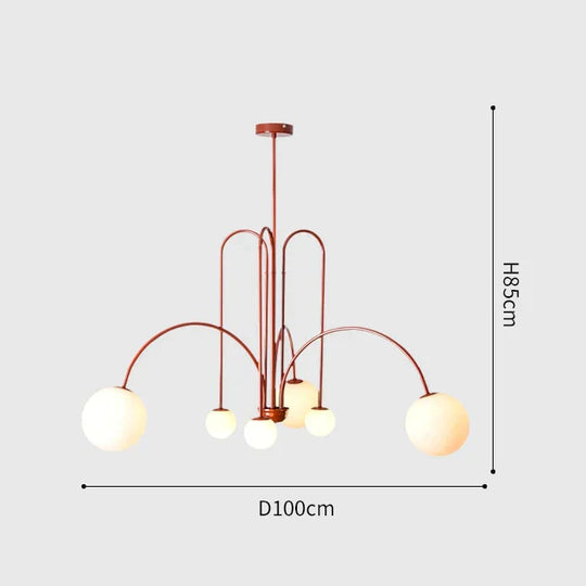 Nordic minimalist living room restaurant lamp creative personality study cafe clothing store art chandelier