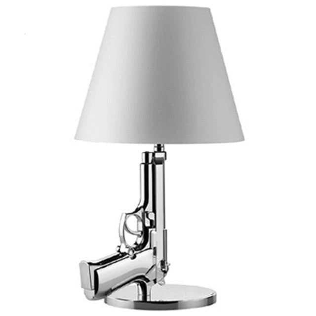 Nordic Modern Ak47 Gun_Lounge Silvery Gold Lustre Bedroom Lamp Led Floor Lamps Kids Children Room