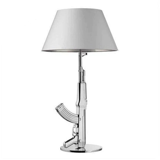 Nordic Modern AK47 Gun_Lounge Silvery Gold Lustre Bedroom Lamp LED Floor Lamps Kids Children Room Fixtures Home Loft Decor