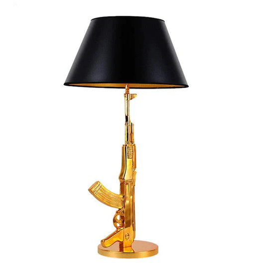 Nordic Modern AK47 Gun_Lounge Silvery Gold Lustre Bedroom Lamp LED Floor Lamps Kids Children Room Fixtures Home Loft Decor