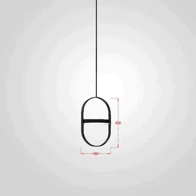 Nordic Modern Geometry Simple Rotary Pendant Lights Designer luminarias Circular Hanging Lamp Bar Bedside Light Fixtures