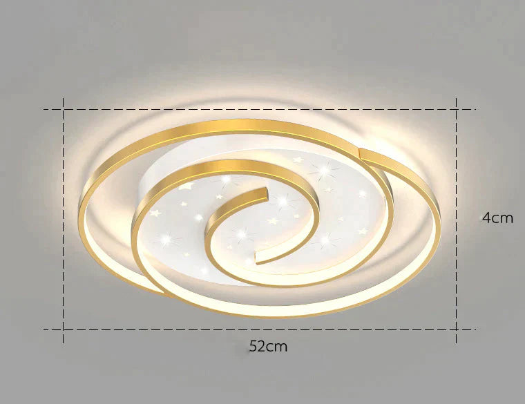 Nordic Simple Modern Atmosphere Light Luxury Living Room Bedroom Ceiling Lamp